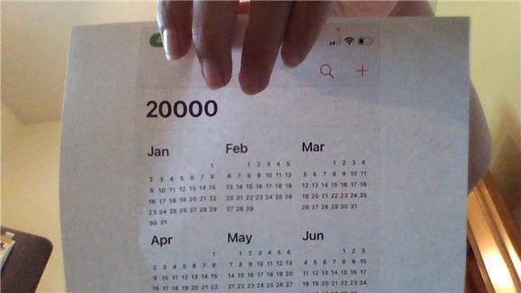 Farthest Year From 0 Found on iPhone Calendar