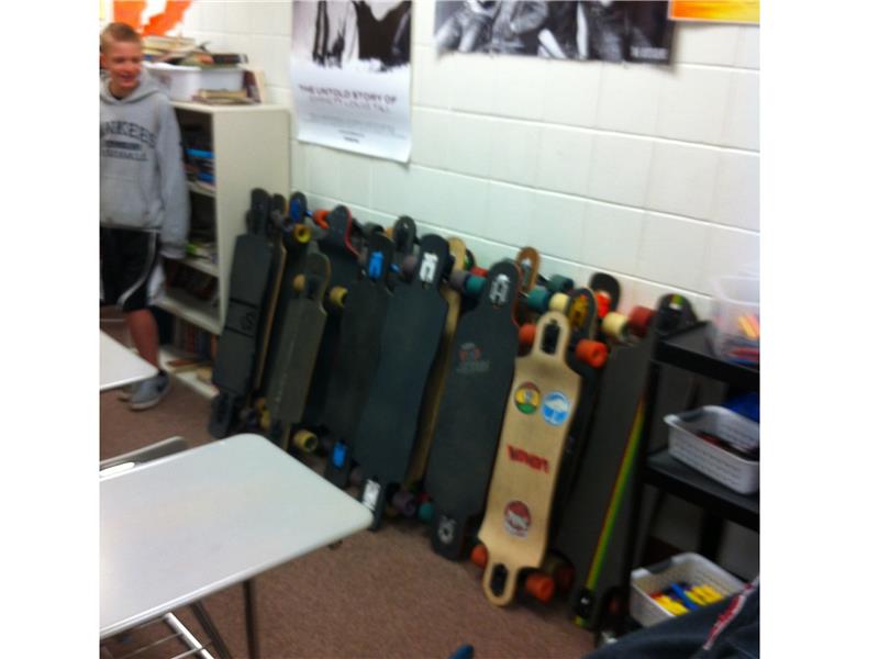 Most Longboards In A Classroom