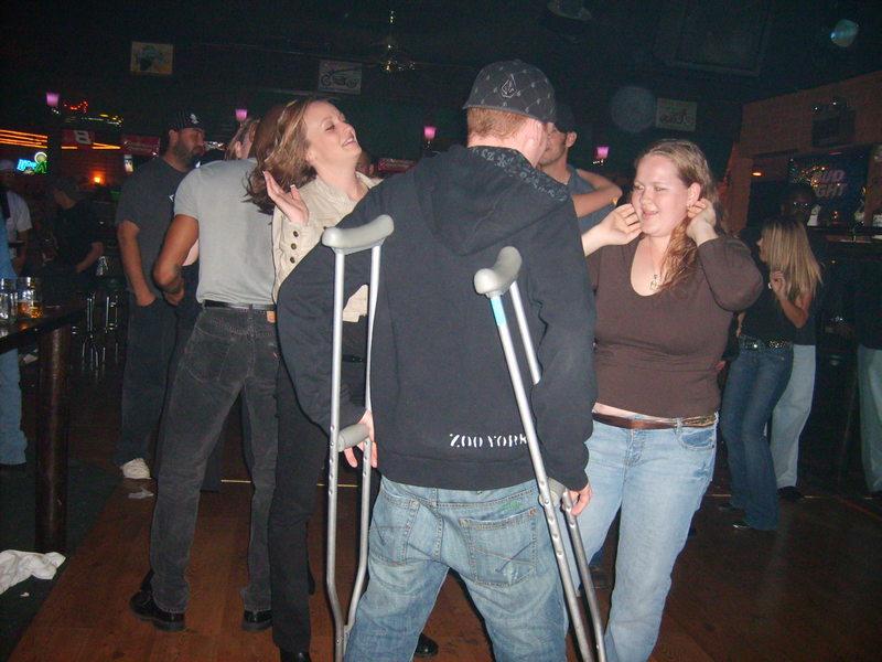 Most Girls Simultaneously Danced With On A Dance Floor While On Crutches