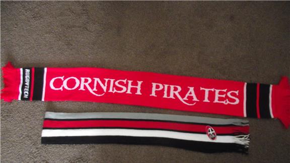 Largest Collection of Cornish Pirates Scarves
