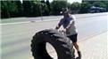 Fastest Time To Flip An 85-Kilogram Tire 2.5 Kilometers
