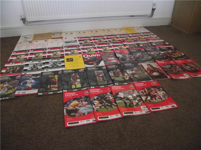 Largest Cornish Pirates Programme Collection
