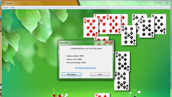 Highest Score In FreeCell, World Record