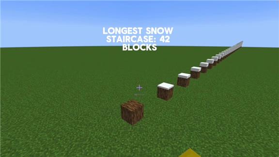 Longest Snow Staircase in Minecraft (PC)