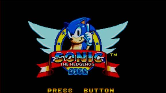 Sonic 1  - Master System. Green Hill Zone Act 1,2 and Boss.