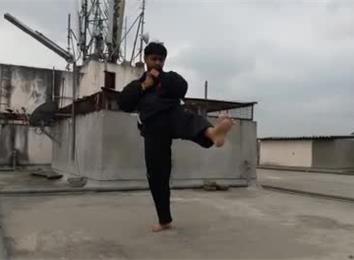 Longest Time Holding A Martial Arts Front Kick Position | World Record ...