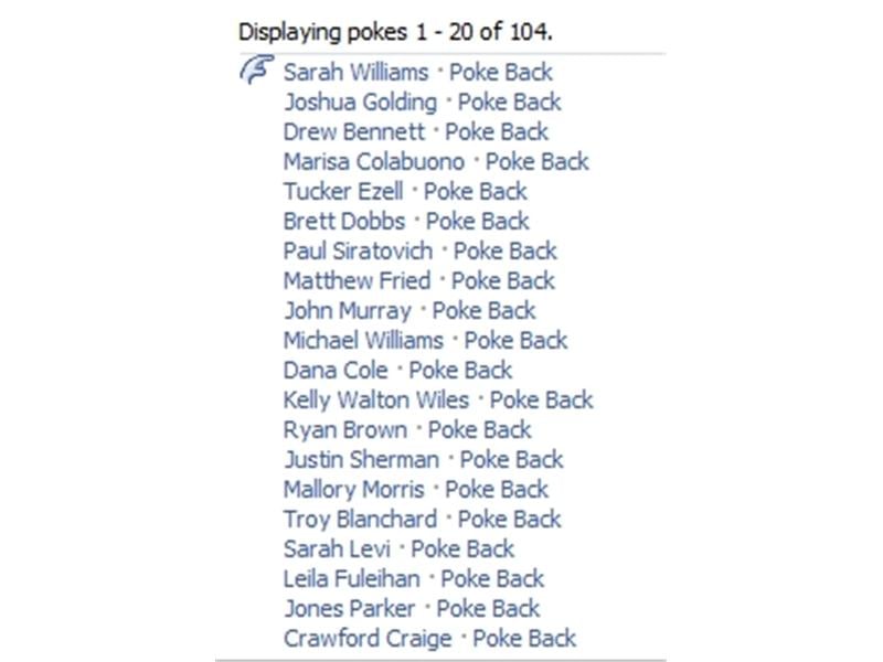 Most Facebook Pokes