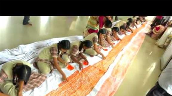 Largest National Flag Made by Thumbprints (Team)