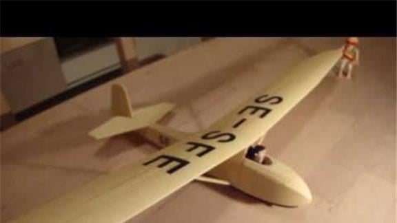 smallest pilot in a remote-controlled airplane is able to shake the hand and can turn his head .