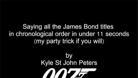 Fastest Naming of James Bond Films