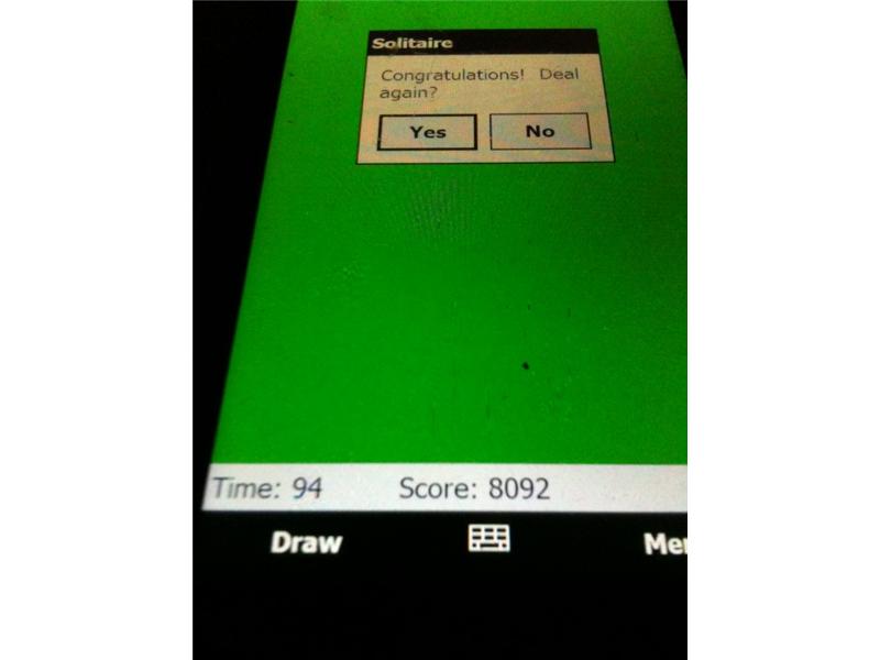 Highest Solitaire Score Using A Windows Mobile Device