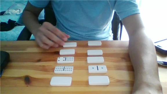 Fastest Time To Stack 10 Dominoes Into A Tower Using One Hand