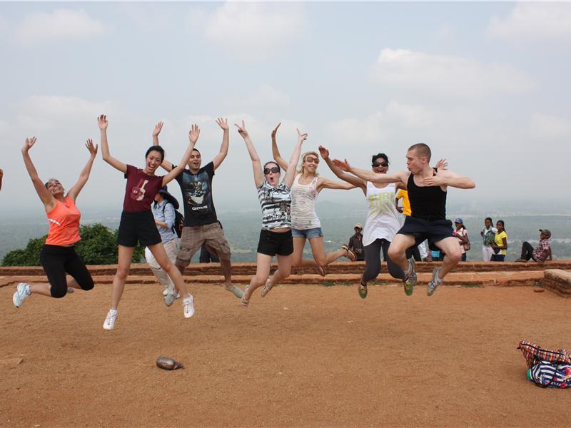 Most People Jumping On Sigiriya Rock At Once