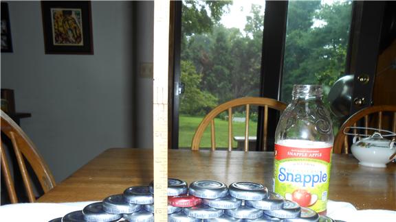 Most Snapple Tops Collected and Put Into a Pyramid