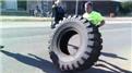 Fastest Time To Flip A 150-Kilogram Tire 500 Meters