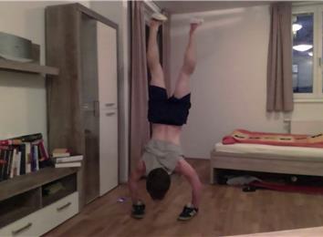 Longest Handstand Longest Handstand With Shoes On Hands | World Record | Daniel Wollendorfer