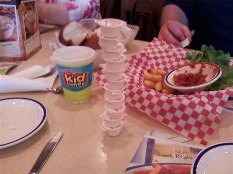 Tallest Tower Of Whipped Butter Packets