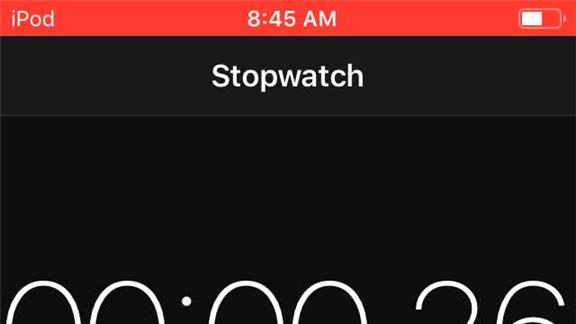 Most Times Pressing The Lap Button On An iPhone Stopwatch In One Minute