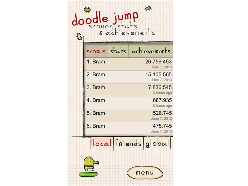 30 000 Points in 01:34.066 by Patch9472 - Doodle Jump - Speedrun