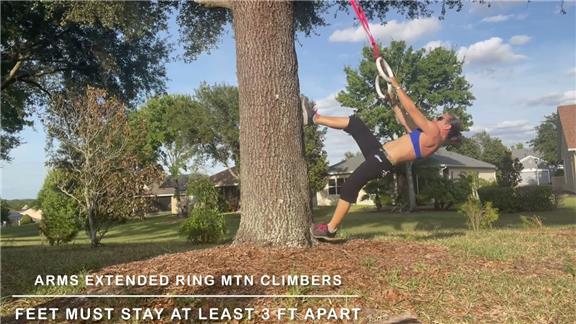 Most Arms Extended Ring Hang Mtn. Climbers in One Minute