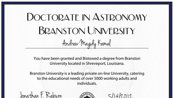 Youngest Verifiable Graduate From Branston University