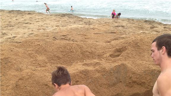 Deepest Hole at Sunset Beach, California