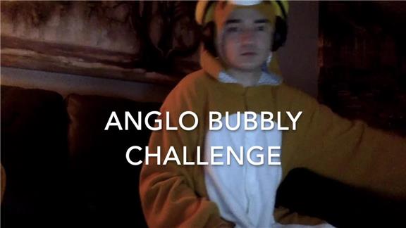 Most Pieces of Anglo Bubbly Used to Blow a Bubble