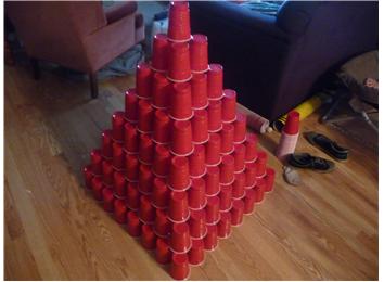 Largest Solo Cup Pyramid | World Record | fake name