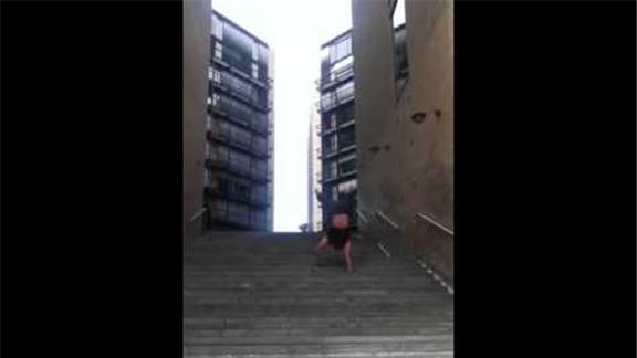 Handstand 30 Stairs Up