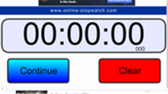 Fastest Time to Start and STOP the  Stopwatch
