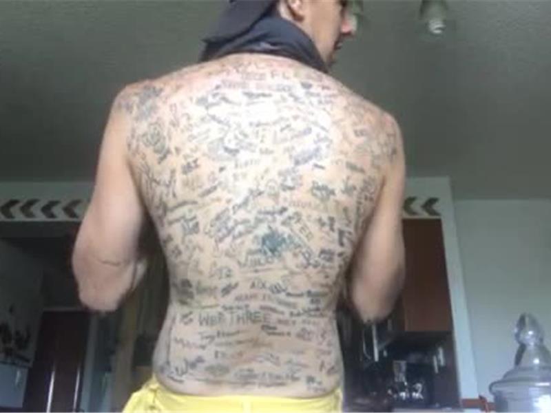 I hate bugs Man with 864 insect tattoos breaks record  Guinness World  Records