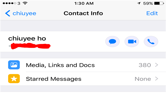 Most Picture,Links and Docs From a Single Contact in Whatapp