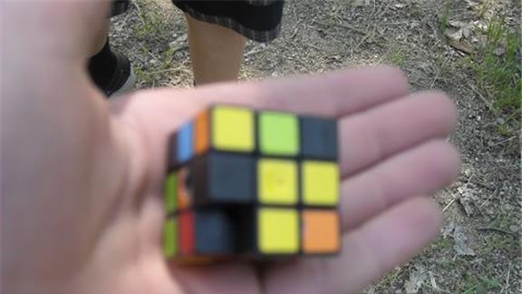 Rubik\'s Cubes Stacked in a Tower