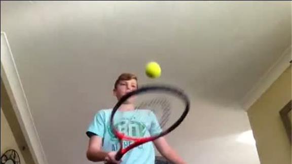 Longest Keepy Upy With a Tennis Ball and Tennis Racket