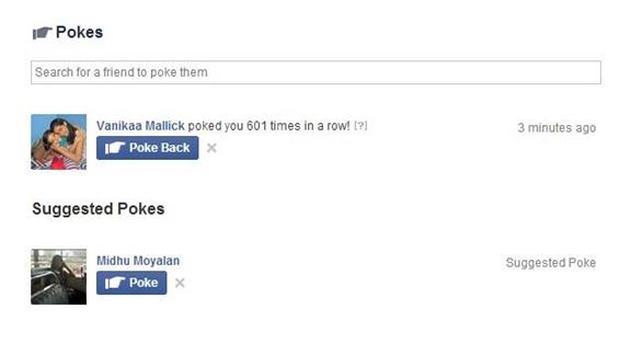 Most FaceBook Pokes in a Row