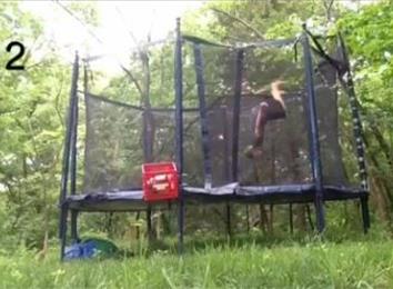 Most Back Flips On A Wet Trampoline In One Minute | World Record | Will ...