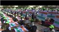 Most People Handprint Painting The Indian National Flag At Once
