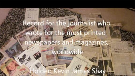 Journalist or Writer Who Wrote  for Most Printed Newspapers and Magazines, Worldwide