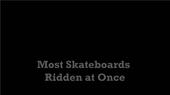 Tallest Skateboard Stack Ridden