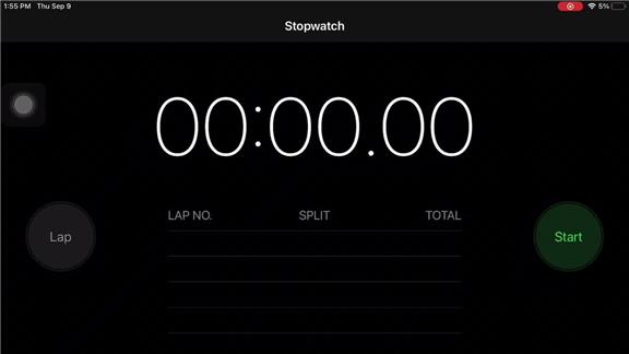 Shortest Time Recorded On A Stopwatch
