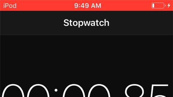 Most Times Pressing The Lap Button On An iPhone Stopwatch In One Minute