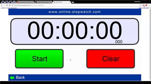 Fastest Time To Start And Stop An Online Stopwatch