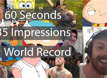 Most Impressions Performed In One Minute | World Record | WordoftheBird