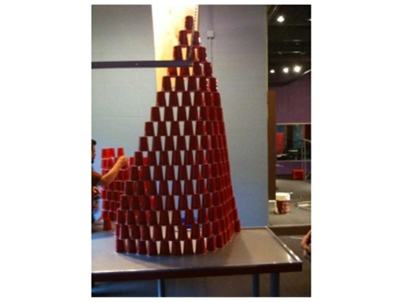 Largest Solo Cup Triangle