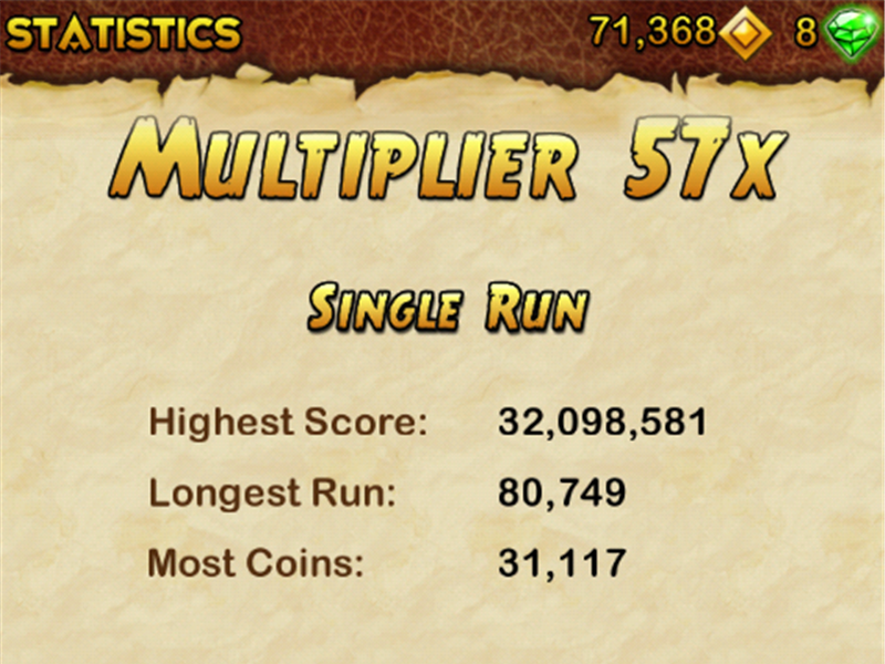 Temple run 2 is a game where u collect coins by running and