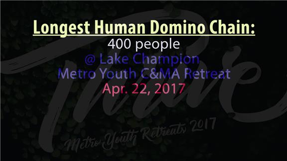 Longest Human Domino Chain