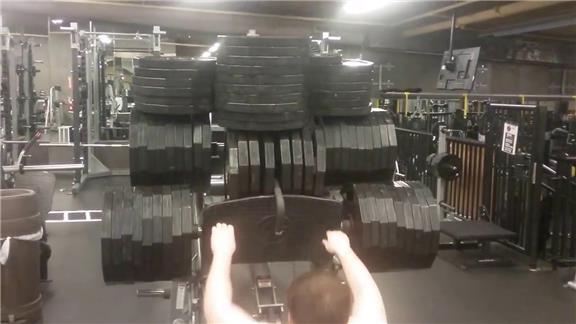 World Record 3100 pound leg press