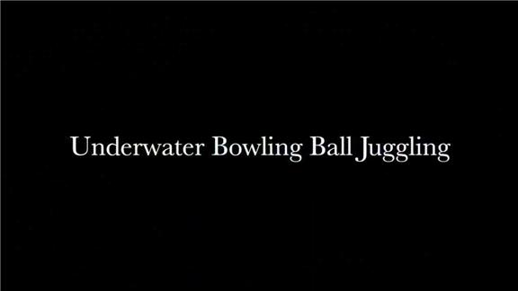 Underwater Bowling Ball Juggling