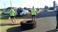 Fastest Time To Push A Truck 500 Meters And Flip A 150-Kilogram Tire 500 Meters