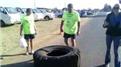 Fastest Time To Push A Truck 500 Meters And Flip A 150-Kilogram Tire 500 Meters